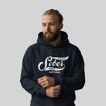 Sober Since Recovery Hoodie lifestyle view (view 15)