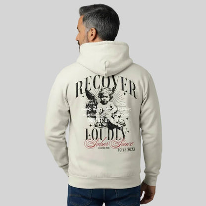 Sober Hoodie Limited Edition Recovery Hoodie side view (view 6)