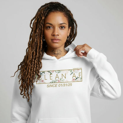 Clean AF Flower Recovery Hoodie fit detail (view 29)