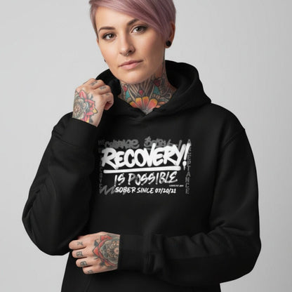 Recovery Is Possible for Women Recovery Hoodie fit detail (view 9)