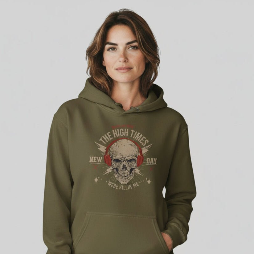 High Times Recovery Hoodie flat lay styled image (view 13)