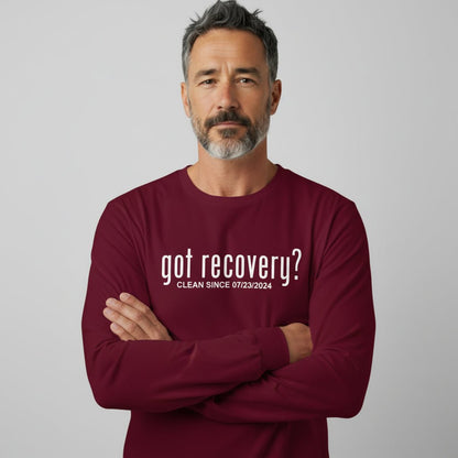 Got Recovery Long Sleeve Sober T Shirt graphic detail (view 14)
