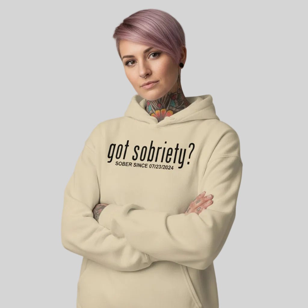 Got Sobriety Recovery Hoodie featuring the design (view 31)