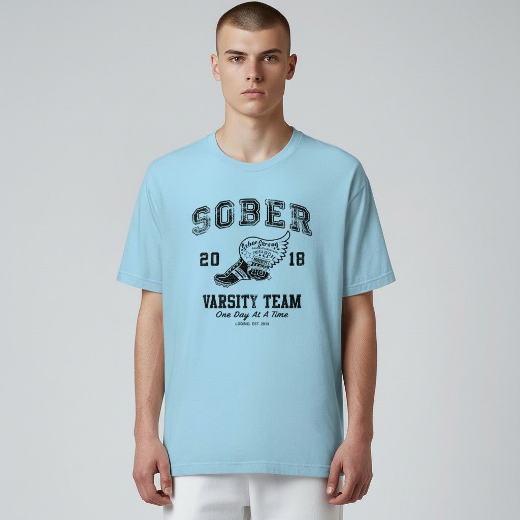 Sober Varsity Men's Sober Sober T Shirt side view (view 26)