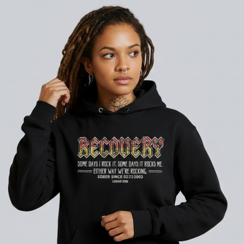 Recovery Rock Recovery Hoodie side view (view 6)