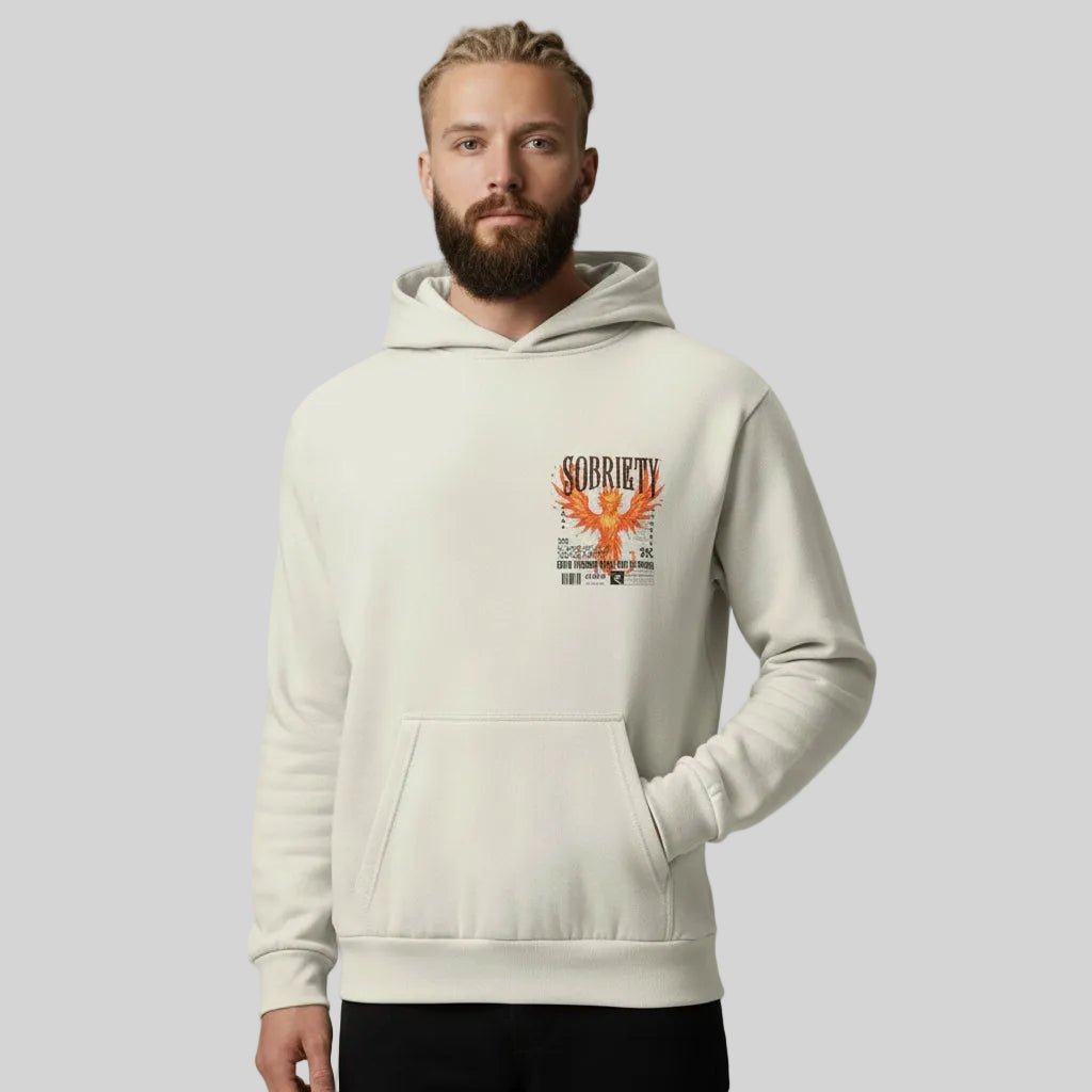 Sober Hoodie Limited Edition Recovery Hoodie back view (view 7)
