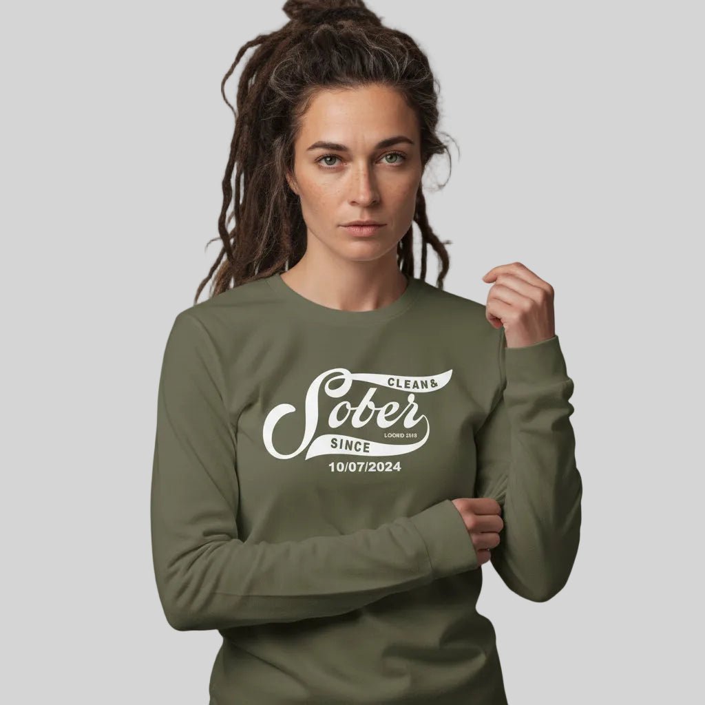 Long Sleeve Sober Sober T Shirt back view (view 17)