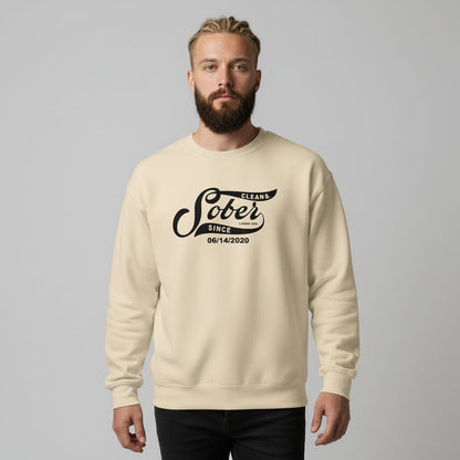 Sober Since Recovery Hoodie flat lay styled image (view 33)