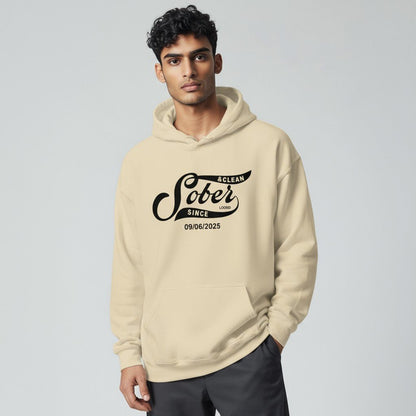 Men Sober Since Recovery Hoodie product photo (view 30)