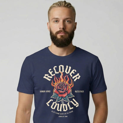 Recover Loudly Sober T Shirt packaging detail (view 8)