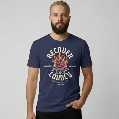Recover Loudly Sober T Shirt fit detail (view 9)