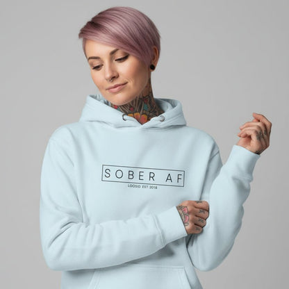 Sober AF Recovery Hoodie product photo (view 20)