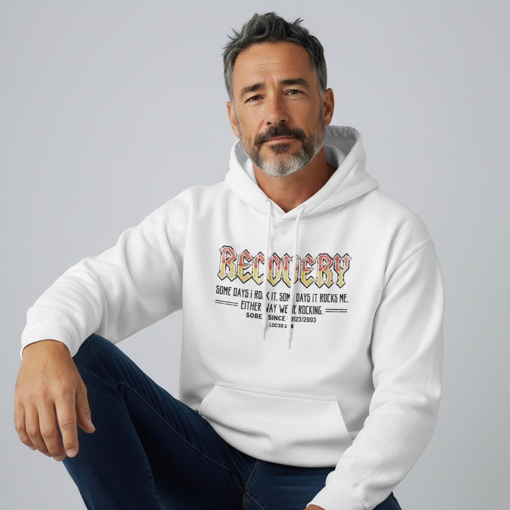 Recovery Rocks Recovery Hoodie featuring the design (view 31)