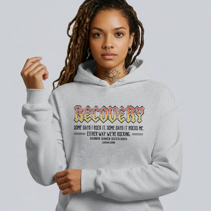 Recovery Rock Recovery Hoodie back view (view 27)