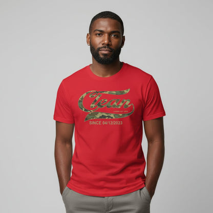 Recovery Date Men's Sobriety Sober T Shirt featuring the design (view 21)