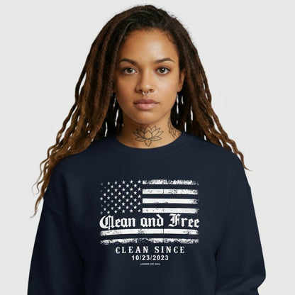 Clean Since Recovery Recovery Hoodie back view (view 7)