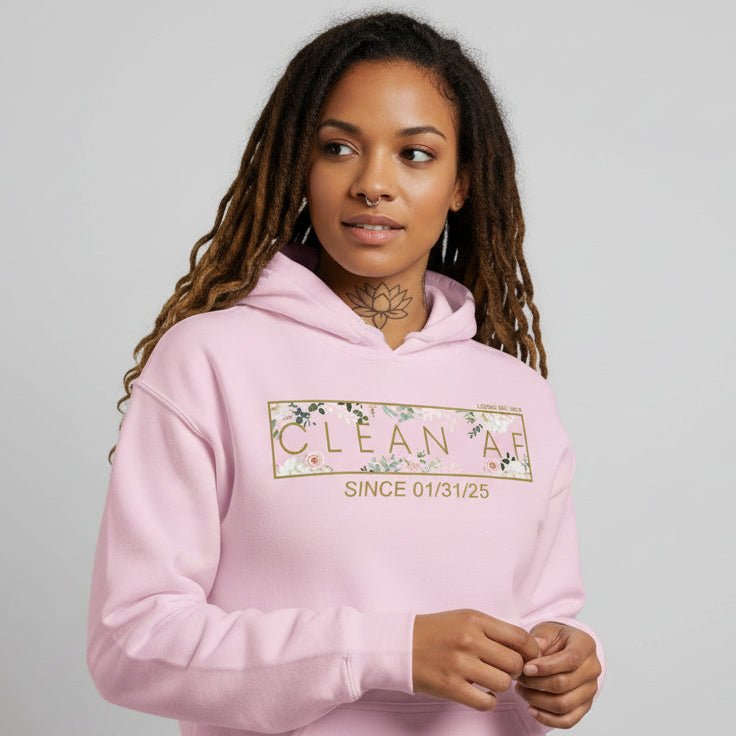 Clean AF Flower Recovery Hoodie side view (view 26)