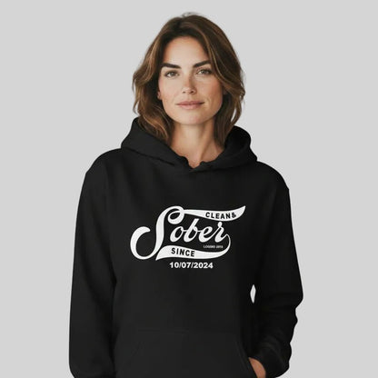 Sober Since Recovery Hoodie side view (view 6)