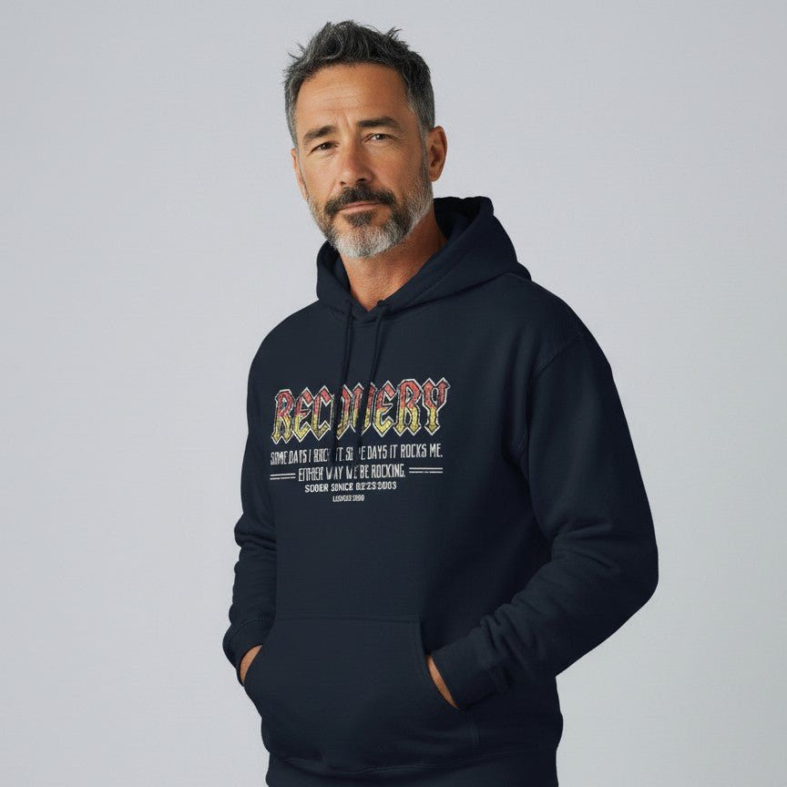 Recovery Rocks Recovery Hoodie side view (view 6)