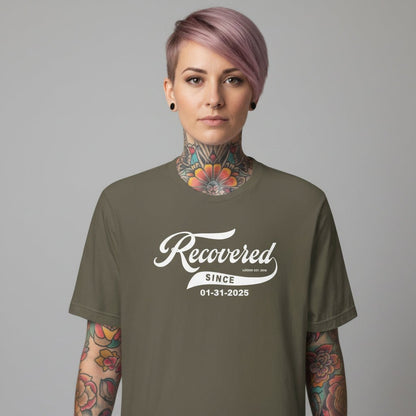 Recovered Since Sober T Shirt product photo (view 10)
