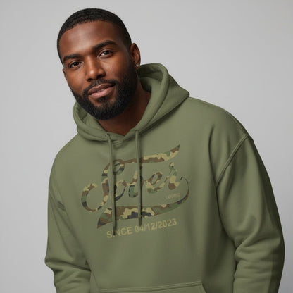 Sober Since Camo Recovery Hoodie graphic detail (view 14)