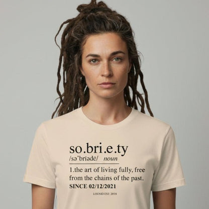 Sobriety Definition Sober T Shirt featuring the design (view 21)