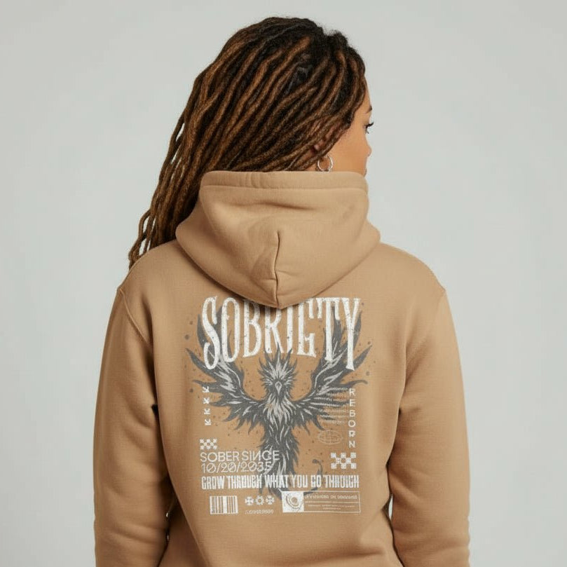 Sober Hoodie Limited Edition Recovery Hoodie packaging detail (view 8)