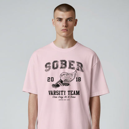 Sober Varsity Men's Sober Sober T Shirt close-up view (view 22)