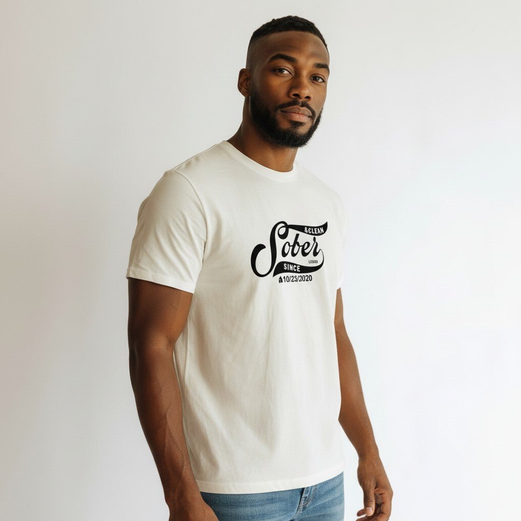 Sober Since Sober T Shirt side view (view 16)