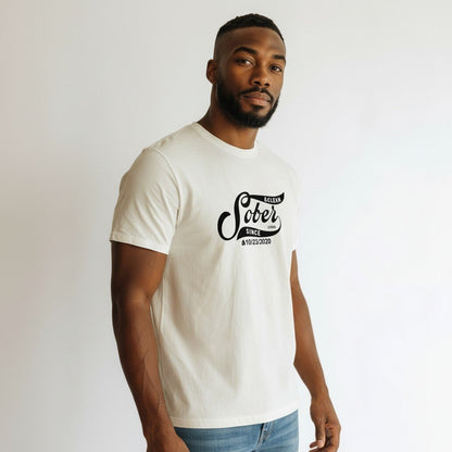 Sober Since Sober T Shirt side view (view 16)