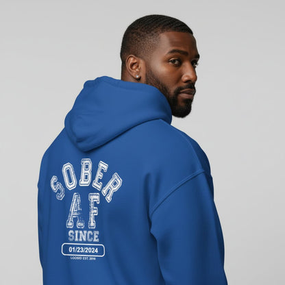 Sober AF Since Zip Recovery Hoodie packaging detail (view 18)