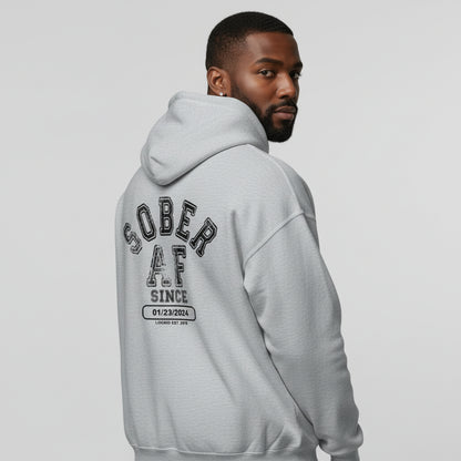 Sober AF Since Recovery Hoodie packaging detail (view 18)