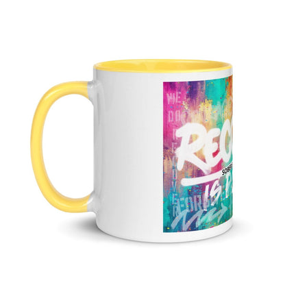 Recovery Is Possible Mug with Sober Date Sober Coffee Mug close-up view (view 12)