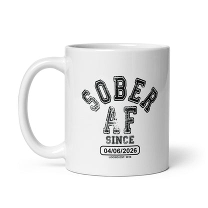 Sober AF White Sober Coffee Mug fit detail (view 9)