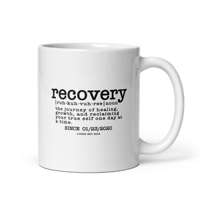 Recovery Definition Sober Coffee Mug close-up view (view 2)