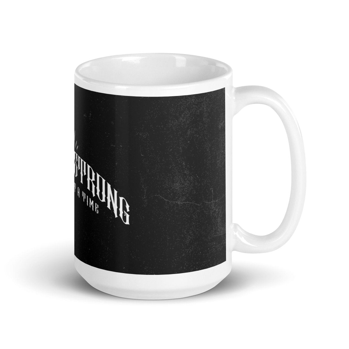 Sober Strong Sober Coffee Mug flat lay styled image (view 3)