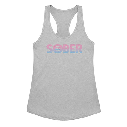 Retro Sober Since Sober Tank Top graphic detail (view 14)