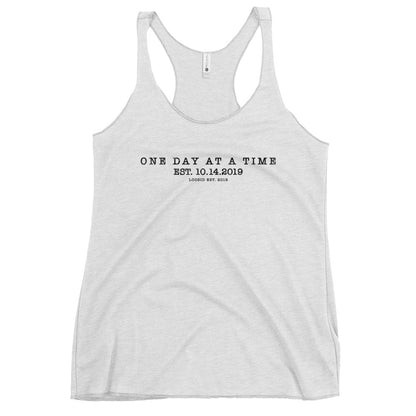 One Day At a Time Sober Tank Top flat lay styled image (view 23)