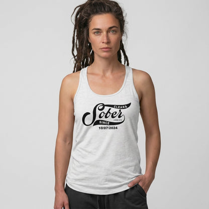 Sober Since Sober Tank Top lifestyle view (view 25)