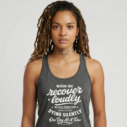 When We Recover Loudly Sober Tank Top packaging detail (view 18)