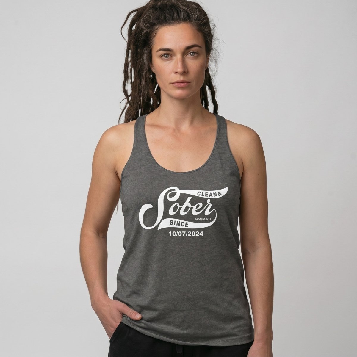 Sober Since Sober Tank Top fit detail (view 19)