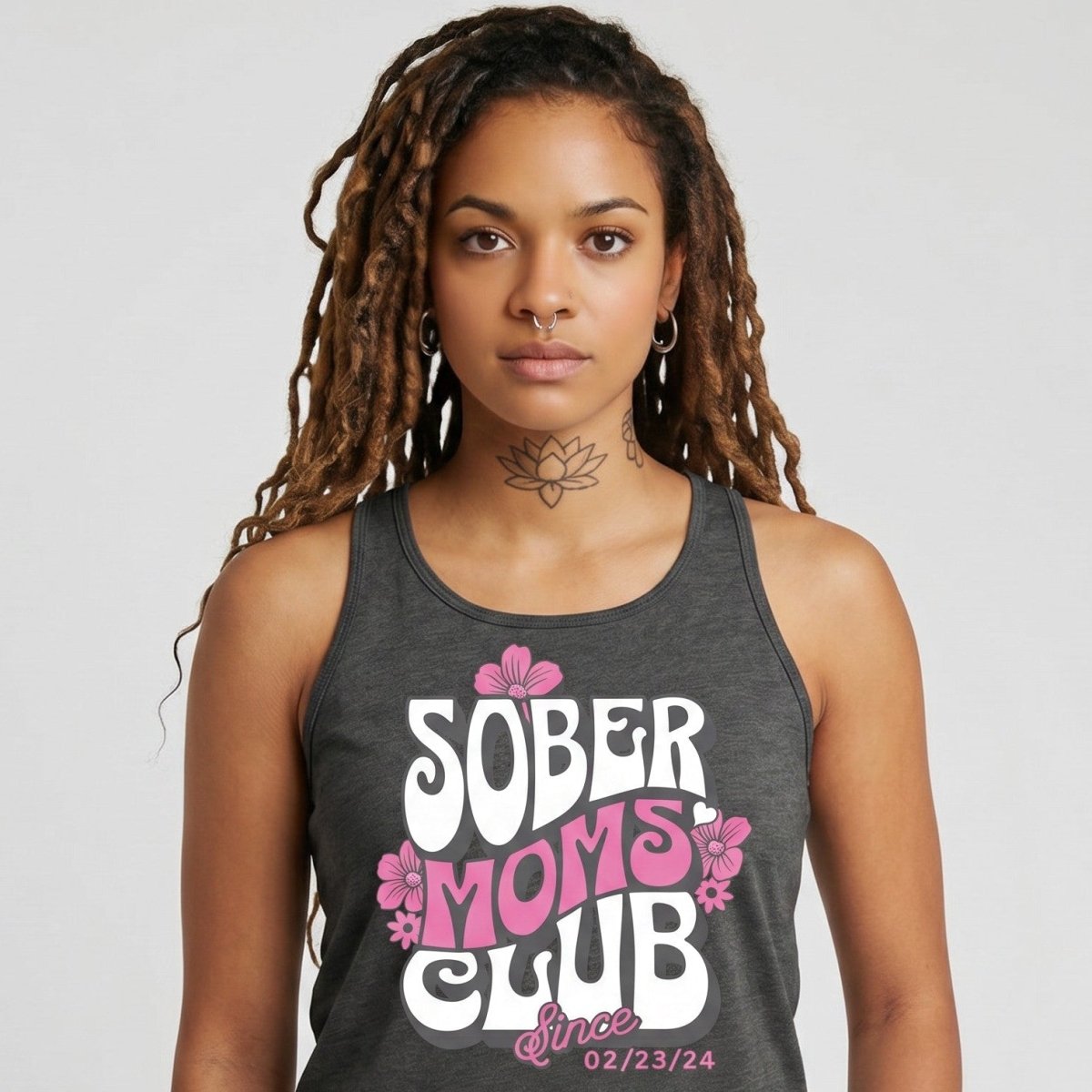 Sober Moms Sober Tank Top lifestyle view (view 15)