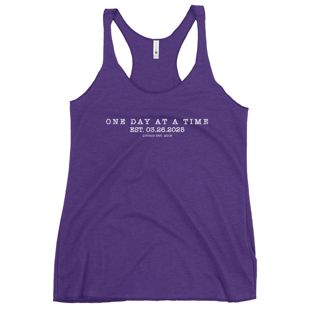 One Day At a Time Sober Tank Top featuring the design (view 11)