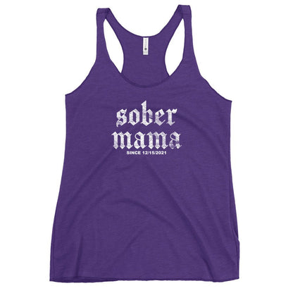 Sober Mama Sober Tank Top flat lay styled image (view 3)