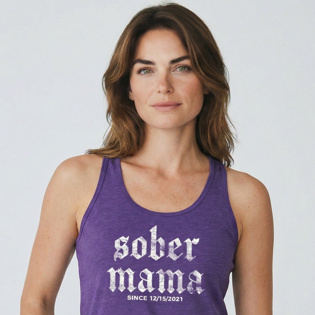 Loosid Sober Mama Sober Tank Top featuring the design