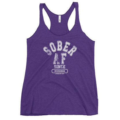 Sober AF Since Sober Tank Top packaging detail (view 8)