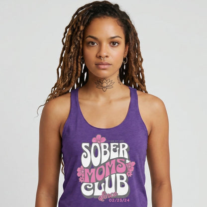 Sober Moms Sober Tank Top side view (view 6)
