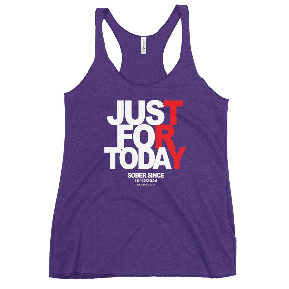 Just Try For Today Sober Tank Top featuring the design (view 11)