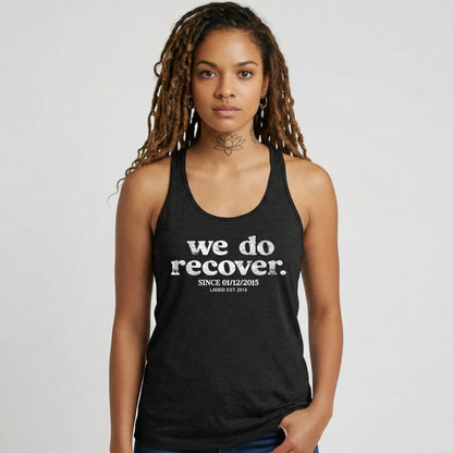 We Do Recover Sober Tank Top graphic detail (view 4)