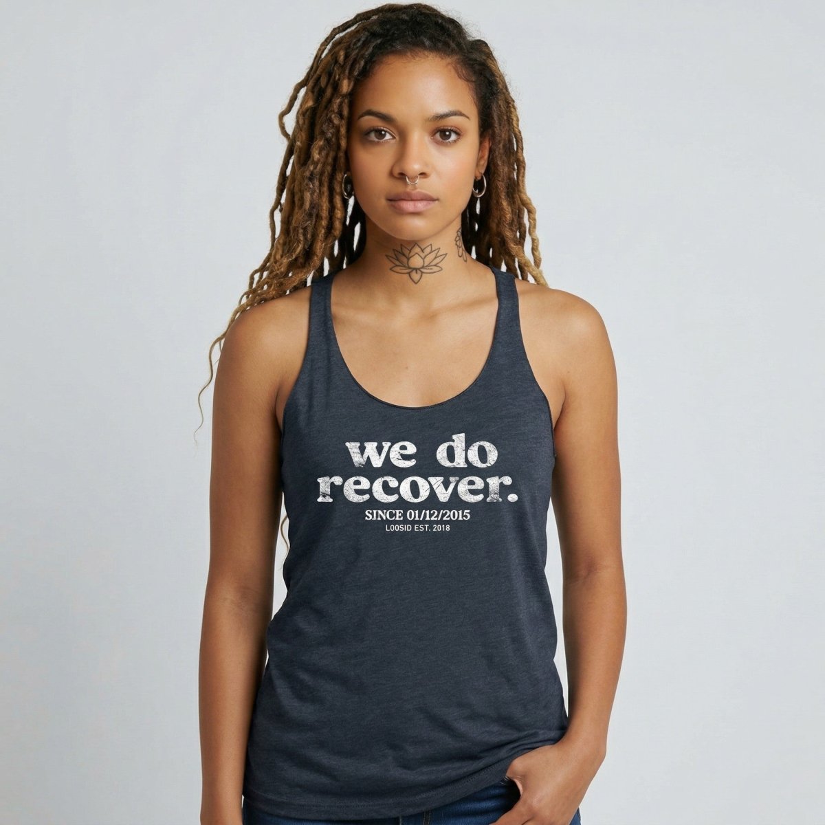 We Do Recover Sober Tank Top back view (view 7)